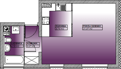 Plan apartamentu typ 4